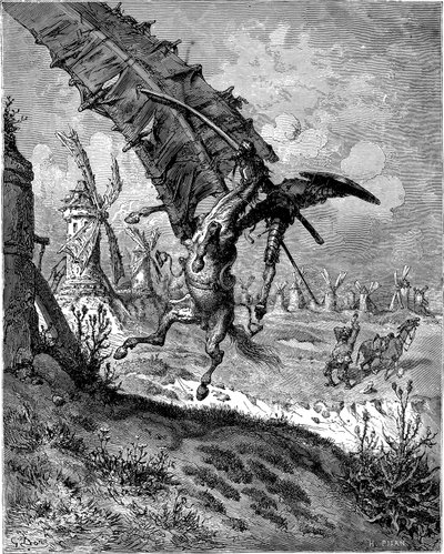 Adventure with the Windmills by Gustave Dore